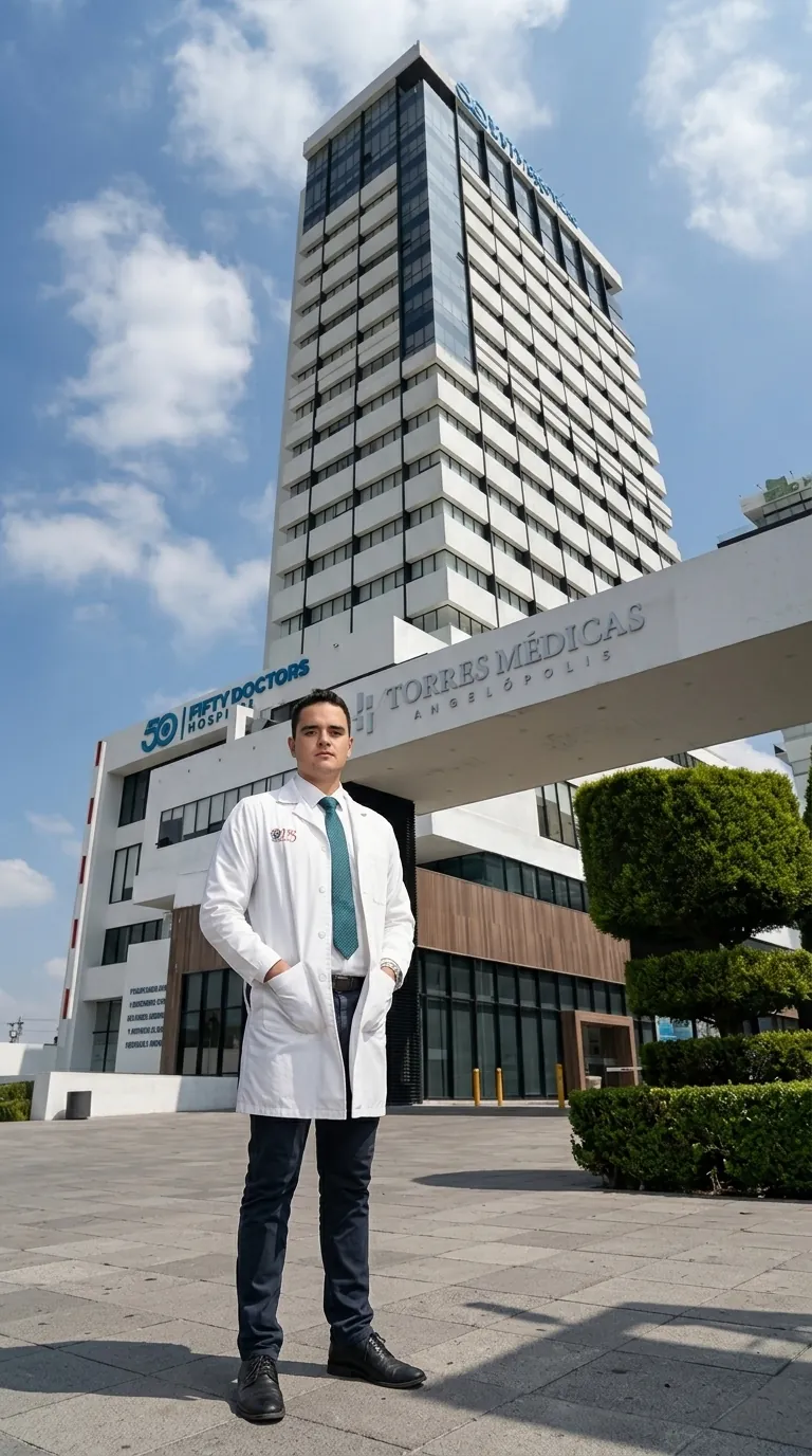 Consultorio del Dr. Mireles en Torres Médicas Angelópolis (Fifty Doctors), en Puebla