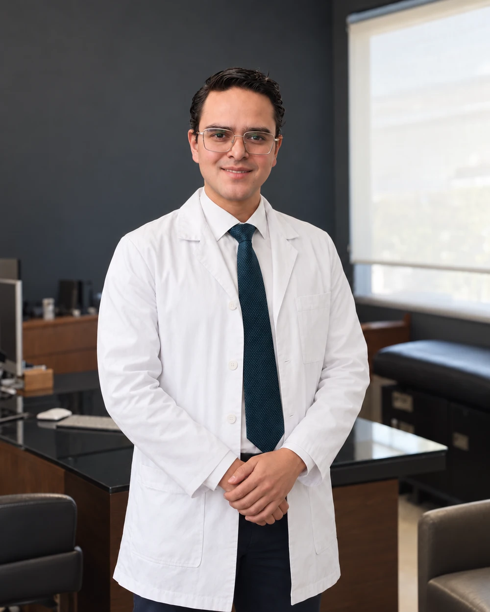 Retrato del Dr. Jonathan Mireles, nefrólogo e internista en Angelópolis