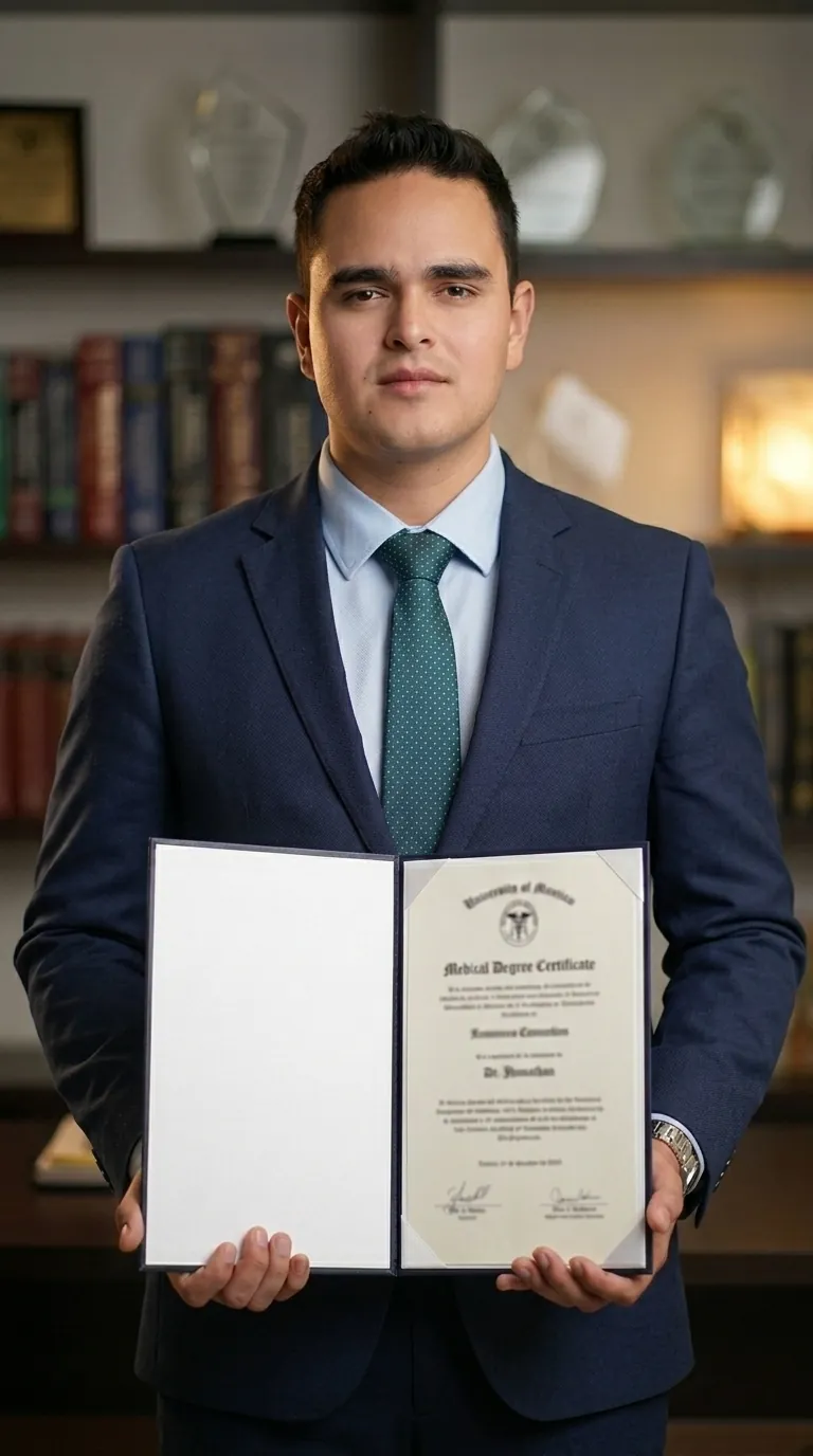 Diplomas y certificaciones del Dr. Mireles: UNAM y Consejos Mexicanos de Nefrología y Medicina Interna